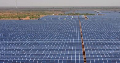Indian karnataka solar park in pavagada town