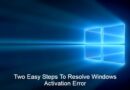 resolve windows activation error